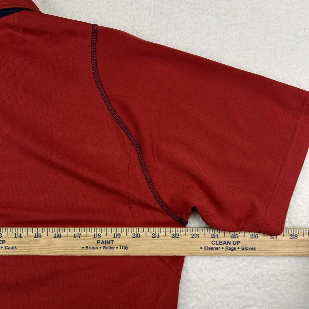 Nike St. Louis Cardinals Polo Shirt Mens Medium Red MLB Authentic Team Apparel